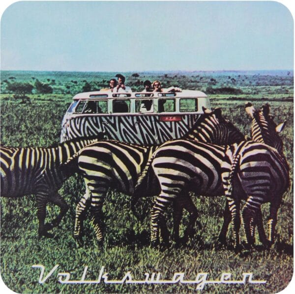 VW T1 BUS VW T1 Dessous de verre / Bouteille - 4 pièces - Modèle Vintage Unique – Image 5