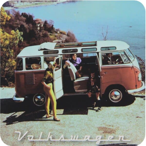 VW T1 BUS VW T1 Dessous de verre / Bouteille - 4 pièces - Modèle Vintage Unique – Image 8