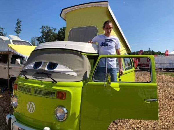 VOLKSWAGEN BUS VW T1 Combi T-Shirt unisexe - Taille L - Bulli Driver/bleu – Image 3