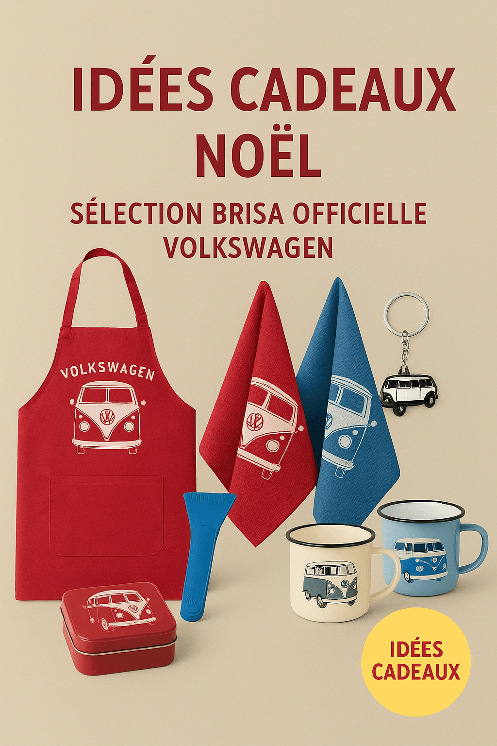 🎁 Notre sélection BRISA : 11 idées cadeaux Volkswagen pour Noël