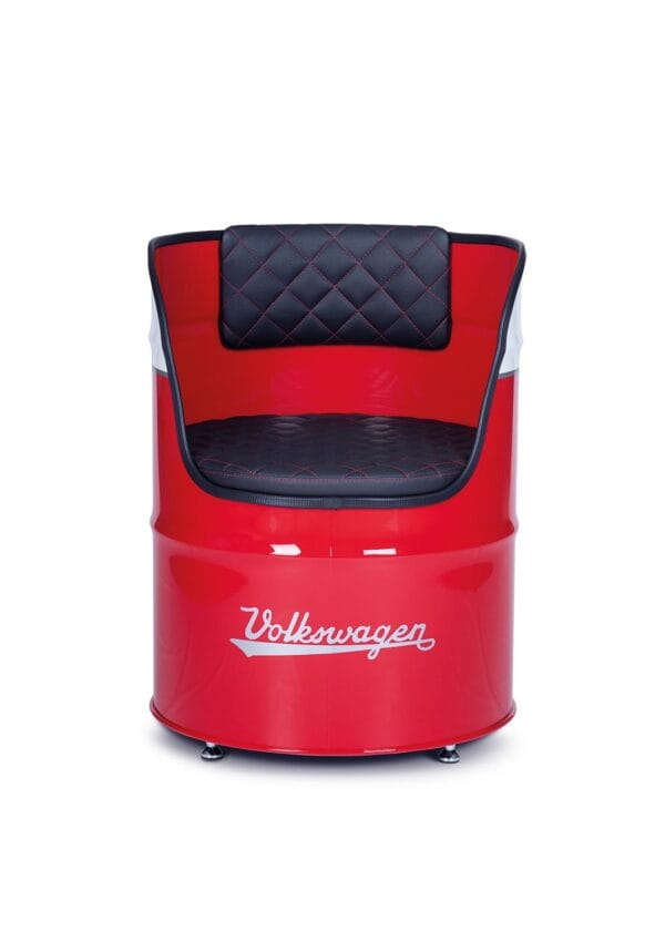Fauteuil Tonneau d’Huile VW T1 Bus Rouge – Siège Rétro Premium sous Licence Officielle – Image 3