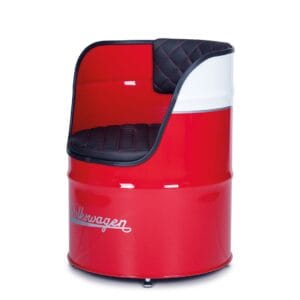 Fauteuil Tonneau d’Huile VW T1 Bus Rouge – Siège Rétro Premium sous Licence Officielle