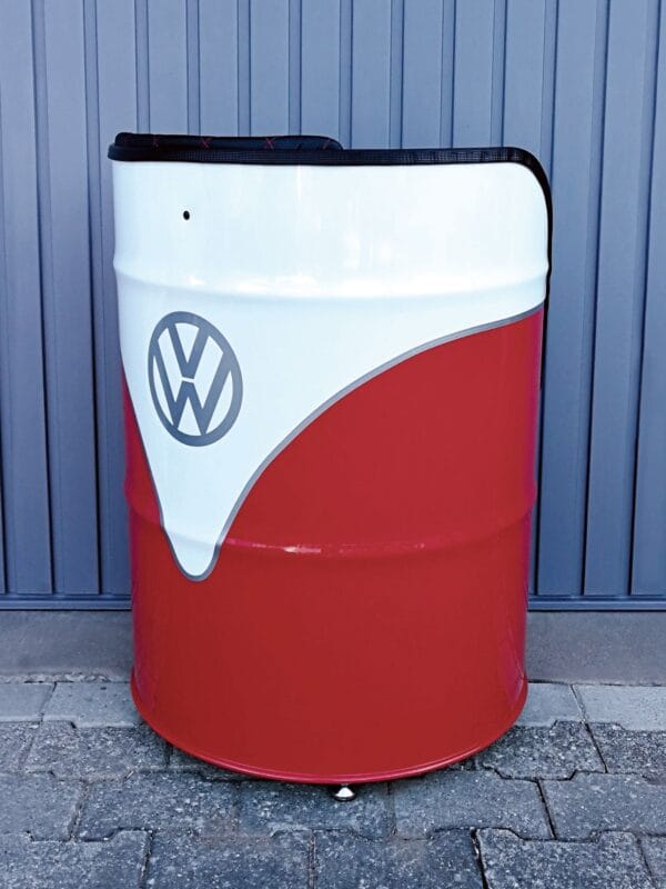 Fauteuil Tonneau d’Huile VW T1 Bus Rouge – Siège Rétro Premium sous Licence Officielle – Image 5