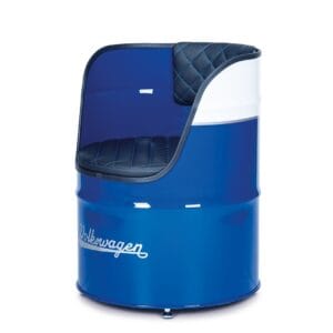 Fauteuil Tonneau d’Huile VW T1 Bus Bleu – Siège Rétro Premium sous Licence Officielle