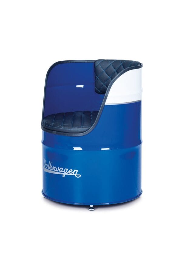 Fauteuil Tonneau d’Huile VW T1 Bus Bleu – Siège Rétro Premium sous Licence Officielle