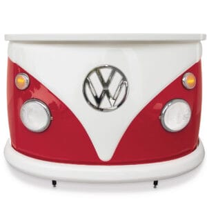 VW T1 Bus Bulli Bar Rouge – Meuble déco & Bar rétro Volkswagen sous licence officielle