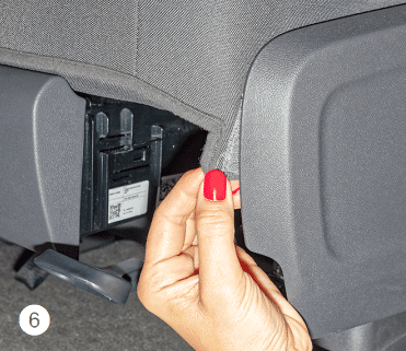 Figure 6 - Fixation des coins avec velcro