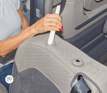 Figure 19 - Curseur de verrouillage appui-tête