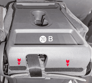 Figure 20 B - Positionnement bandes adhésives schéma B