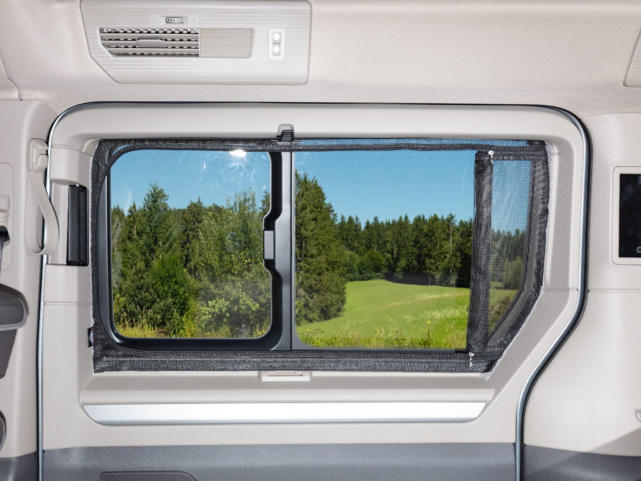 FLYOUT BRANDRUP moustiquaire porte coulissante droite California T7 anti-insectes filet noir