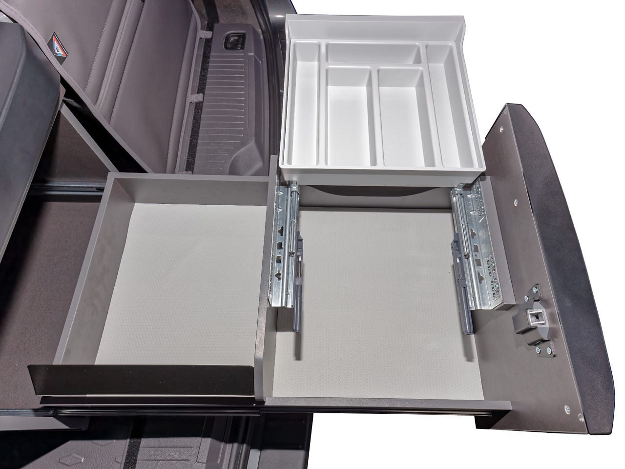 Tapis antidérapants BRANDRUP cuisine arrière California T7 Beach tiroirs protection ustensiles