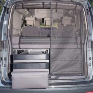 100706865 - UTILITY Tiroir Cuisine Arrière VW T7 California Beach Camper/Tour Caddy 5 Raven Cuir | BRANDRUP