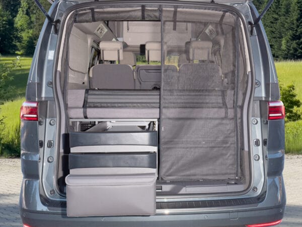 100706865 - UTILITY Tiroir Cuisine Arrière VW T7 California Beach Camper/Tour Caddy 5 Raven Cuir | BRANDRUP