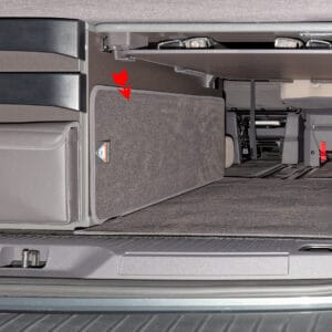 100708657 - Tapis Protection Cuisine Arrière Coffre VW T7 California Beach Camper Caddy 5 Raven | BRANDRUP