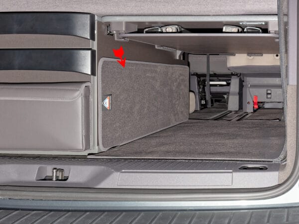 100708657 - Tapis Protection Cuisine Arrière Coffre VW T7 California Beach Camper Caddy 5 Raven | BRANDRUP