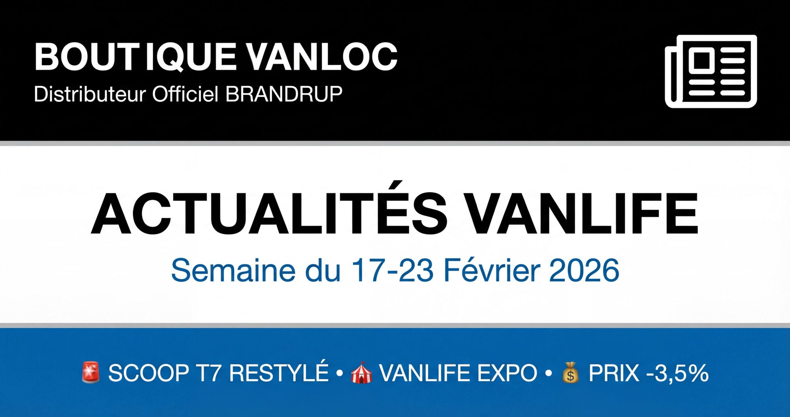 📰  Actualités Vanlife – Semaine du 17-23 Février 2026