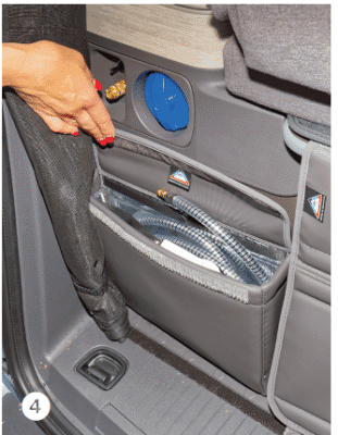 Fixation bandes auto-agrippantes au dos UTILITY armoire