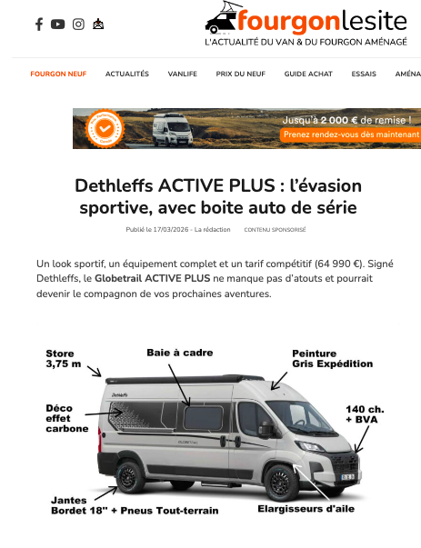 Dethleffs ACTIVE PLUS outdoor