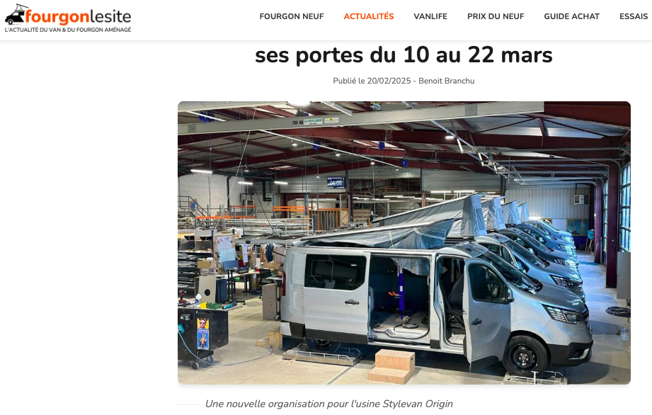 Article Stylevan agrandissement