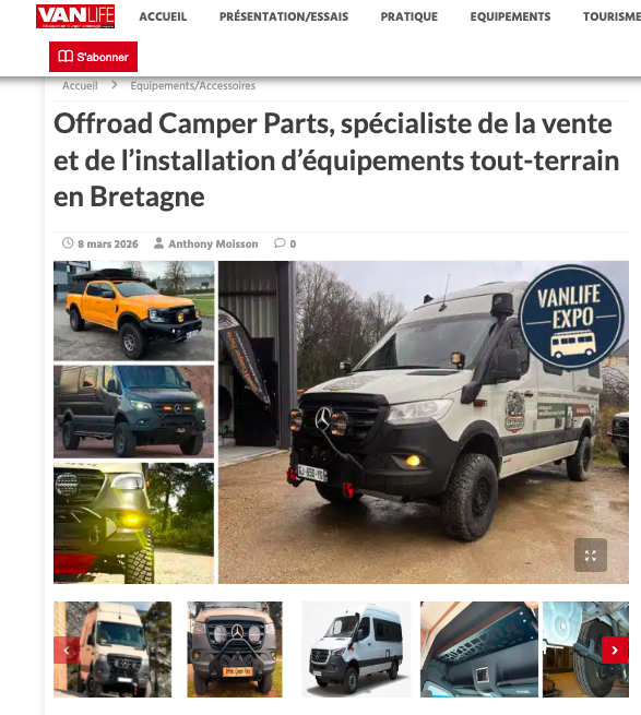 Article Offroad Camper Parts