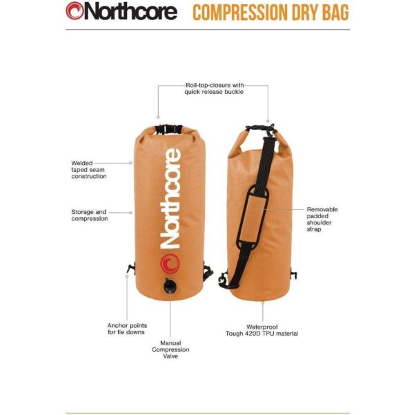 NC-COMP-30L | Sac Compression 30L Northcore Waterproof Grande Capacité - Northcore – Image 7