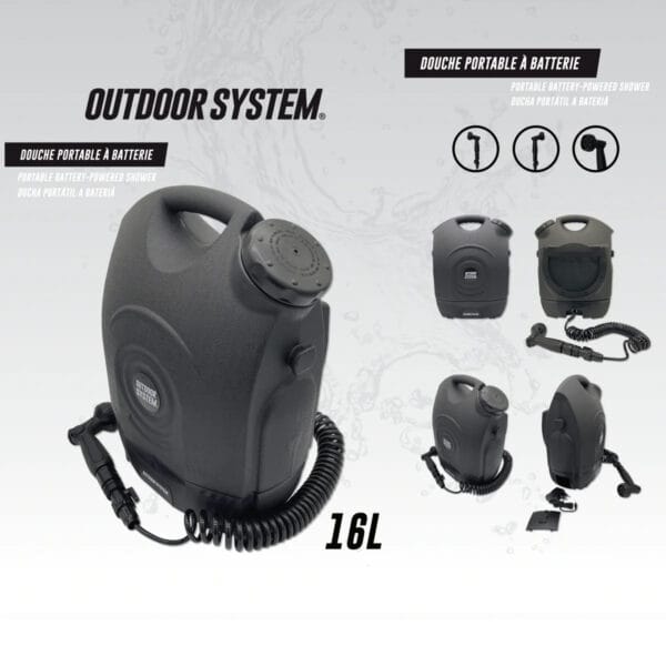 OS-DOUCHE-16L | Outdoor System Douche Portable Batterie 16L - Outdoor System – Image 17