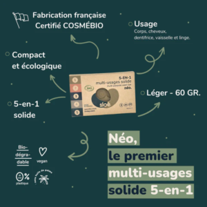 SL-NEO-100G | Néo Multi-usages Solide 5-en-1 (100g) - Sloé Nature