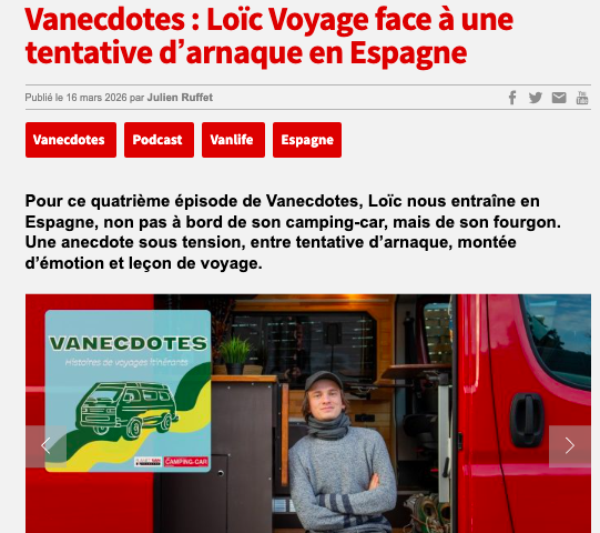 Témoignage arnaque Espagne vanlife