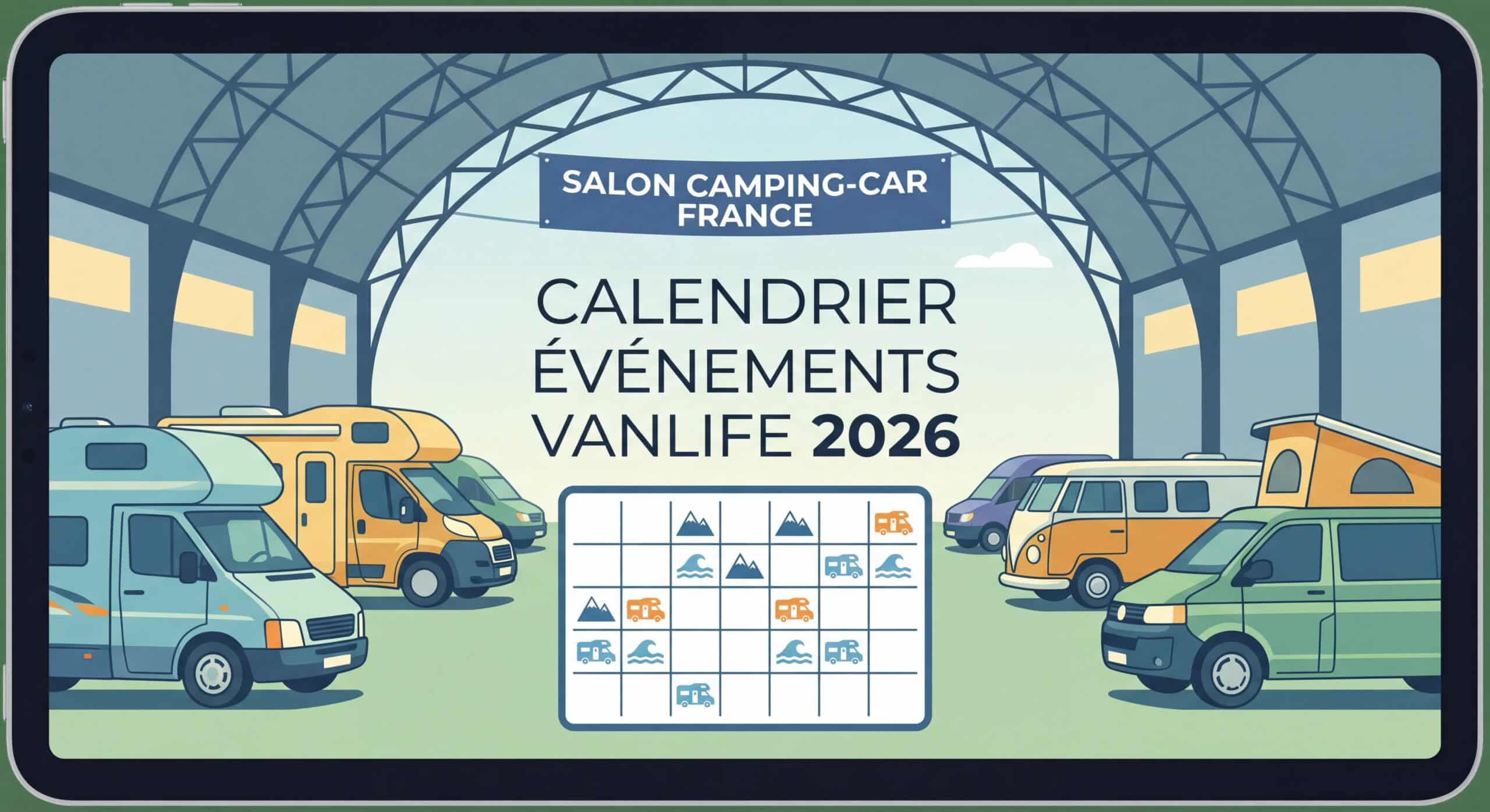 📅 Calendrier Événements Vanlife 2026 : Salons, Festivals & Rassemblements en France et Europe