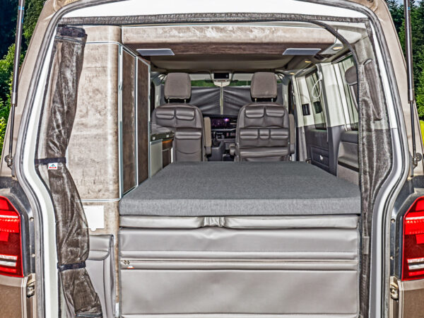 100707640 — Drap-housse iXTEND® Lit Pliant California Ocean Coast Confortline VW T6.1/T6/T5 Jersey « Raven »