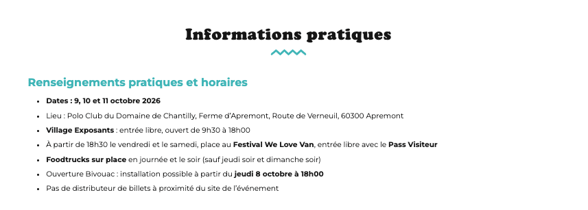 Camper Van Week-End Brissac 2026 — 24 au 26 avril