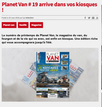 Planet Van numéro 19 — magazine vanlife printemps 2026 en kiosque