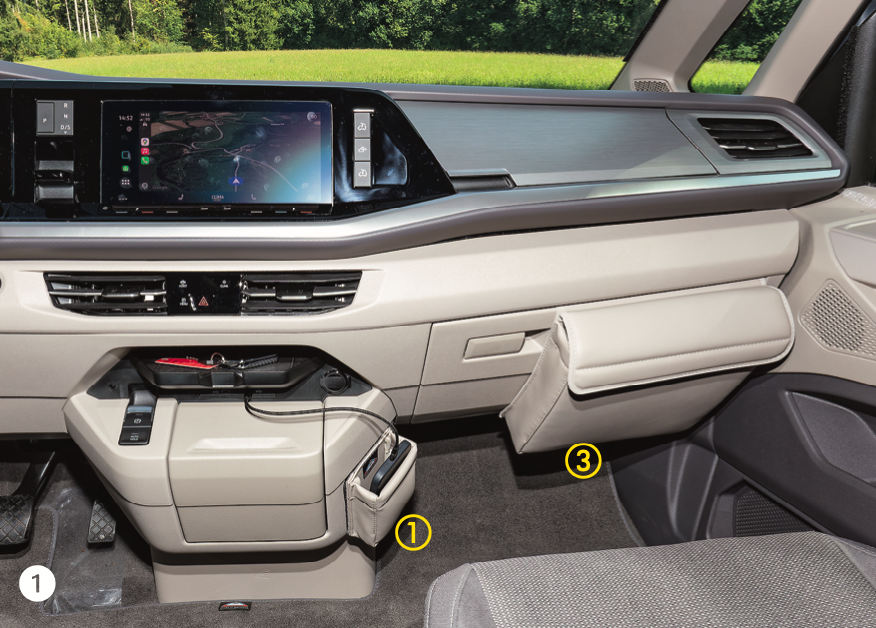 Guide d’installation — TIALO® Phone & Glovebox BRANDRUP pour VW T7 California / Multivan